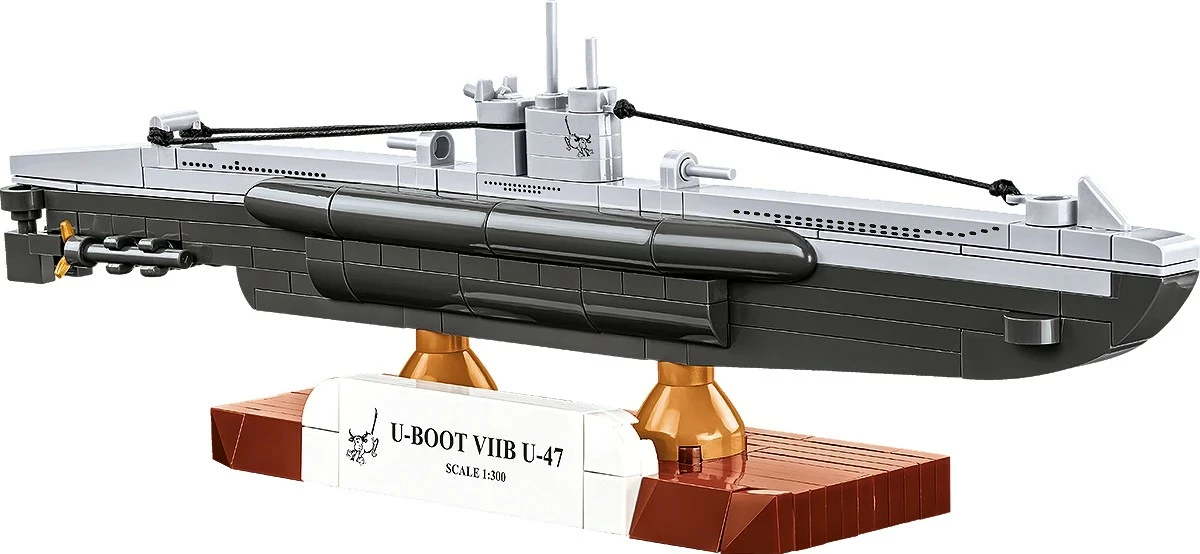 Set bllokash ndërtimi COBI U-Boat VIIB U-47, 165 copë, 1:300, 7+, gri