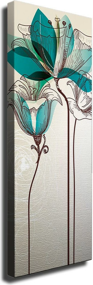 Pikturë dekorative në kanavacë, shumëngjyrëshe, KNV4422_3080, 30x80cm