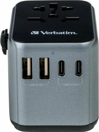 Adapter udhëtimi universal Verbatim UTA-03 Global 49545, i zi