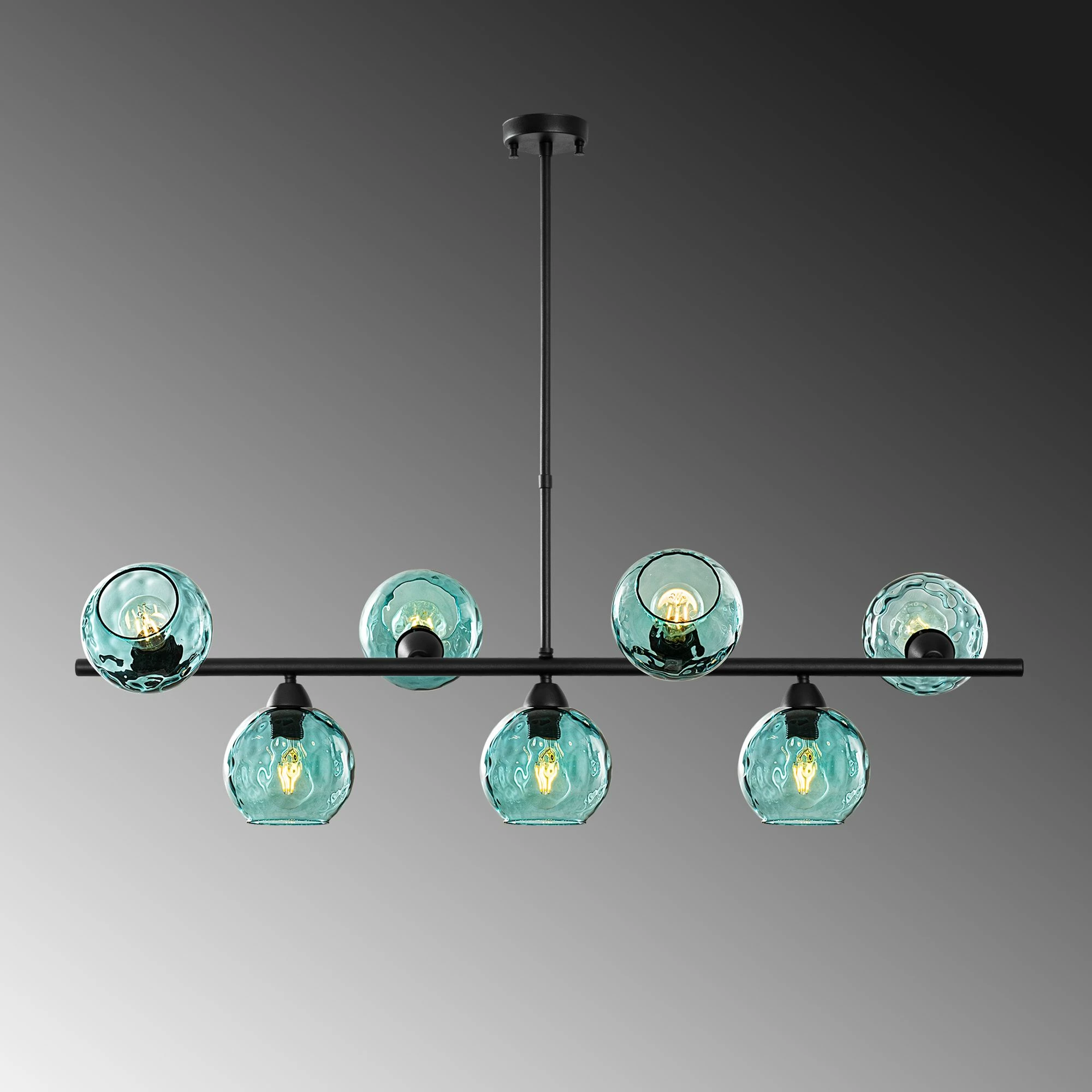 Llambadar Opviq, Benek - 15, blu e zi, 110x40x84 cm