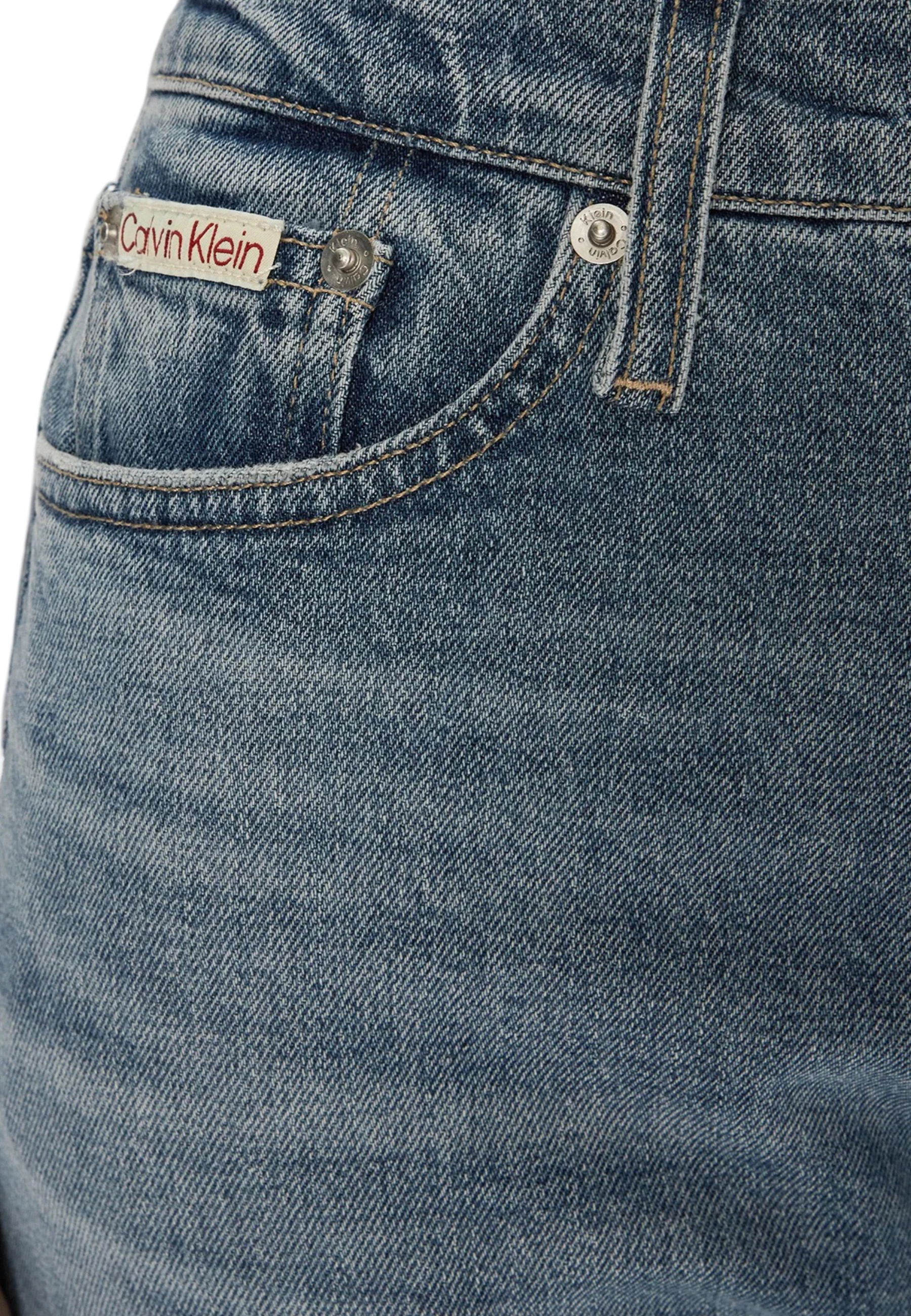Xhinse për femra Calvin Klein Jeans Authentic Slim Strai J20J224508, denim [Madhësia: W27 L34]