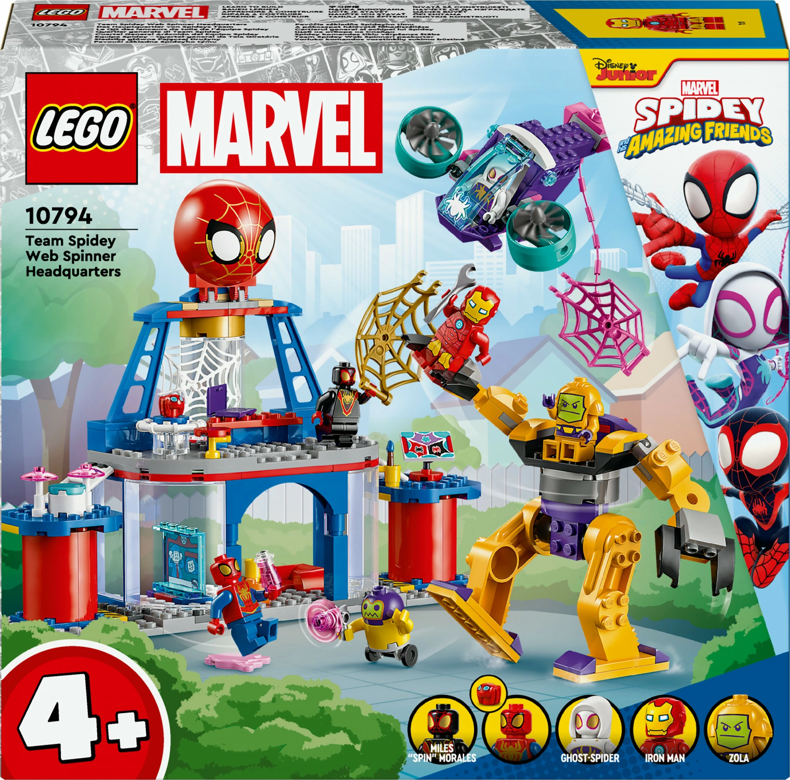 Set LEGO Marvel 10794 Spidey Team Headquarters, lodër ndërtimi për fëmijë