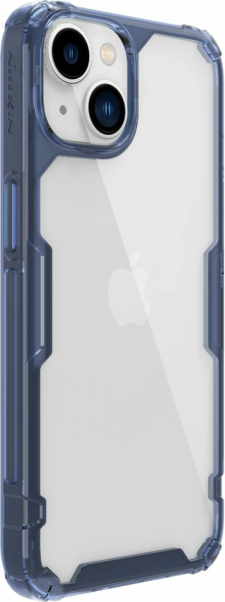 Mbështjellës Nillkin Nature Pro për iPhone 14 Plus, i blinduar, Kaltër/Transparent