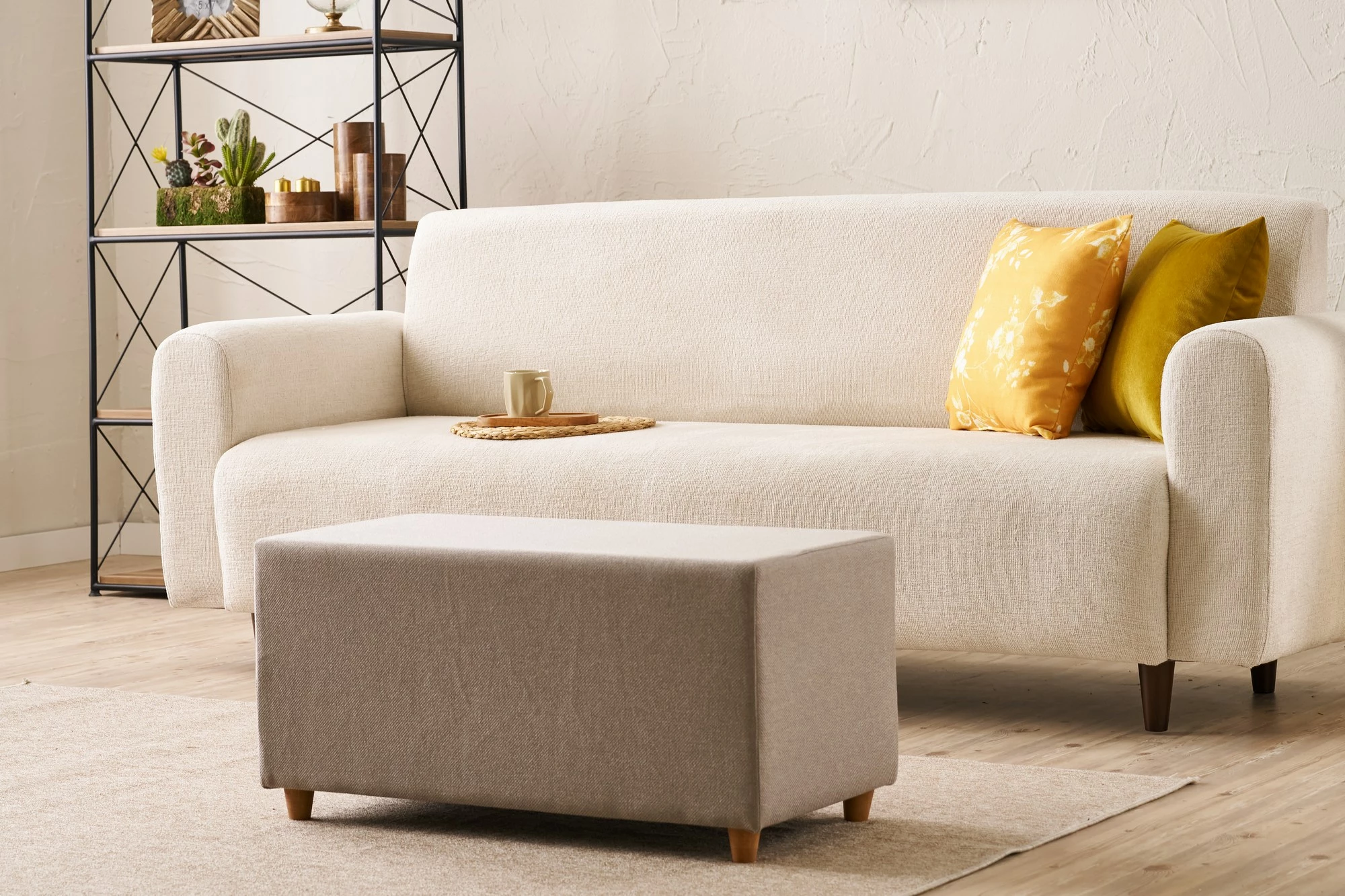 Puf Atelier del Sofa, ngjyrë bezhë, Urla