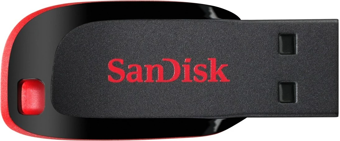 USB Sandisk Cruzer Blade, 64 GB, i zi, i kuq