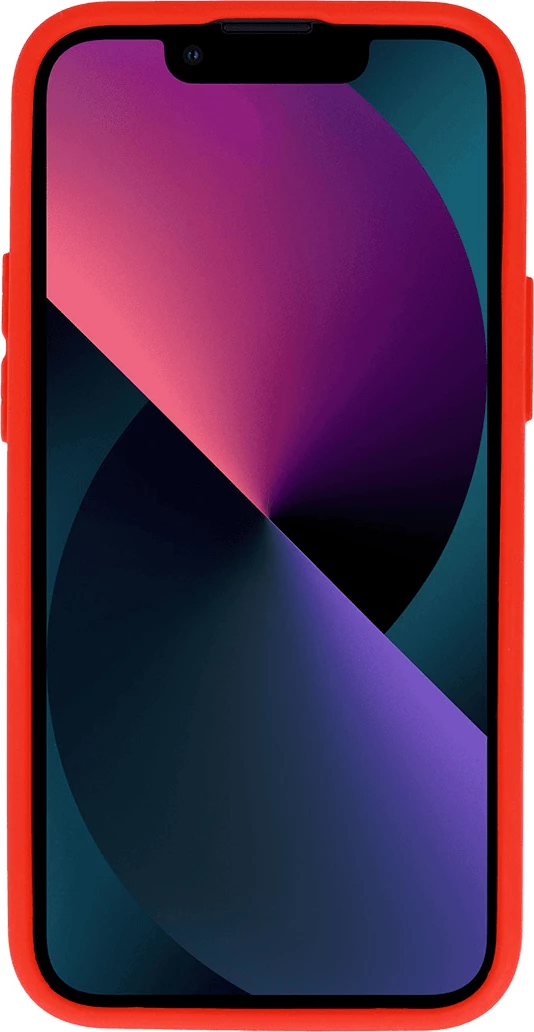 Mbështjellës silikoni ONASI 18241 për iPhone 15 Plus me kapak lente/kamere, i kuq