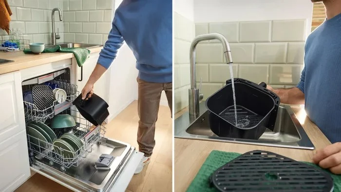 Furrë me ajër të nxehtë Bosch Serie 4 MAFS2462B, 6.1 L, 2050 W, e zezë