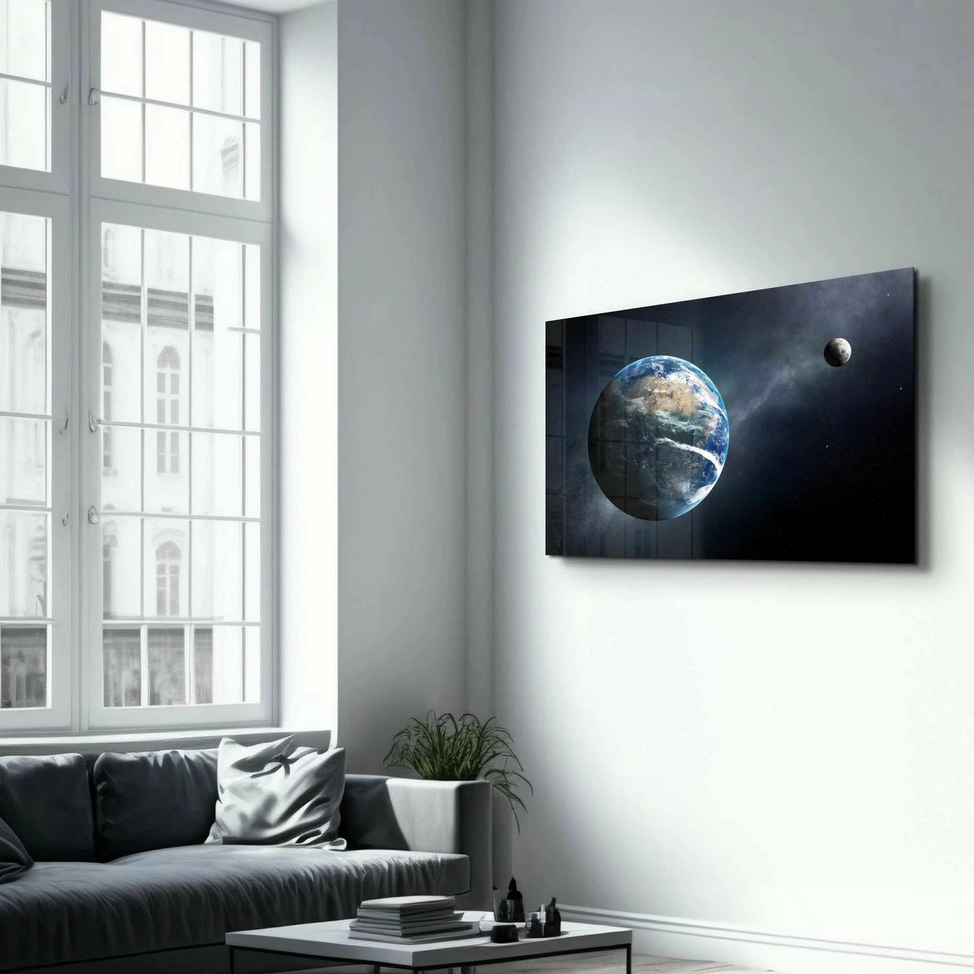 Pikturë dekorative prej xhami të temperuar Wallity, OGLS-7058, 70x110cm
