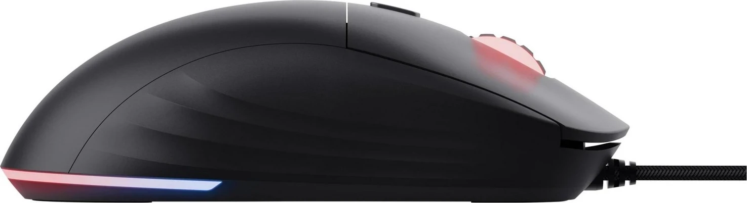 Maus për lojëra Trust GXT925 Redex II, me dritë RGB dhe kabllo kundër reflektimit