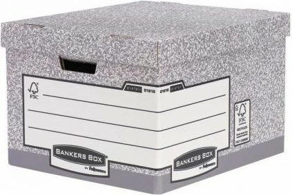Kuti arkivimi Fellowes Bankers Box FastFold 01810-FFEU, e madhe, gri