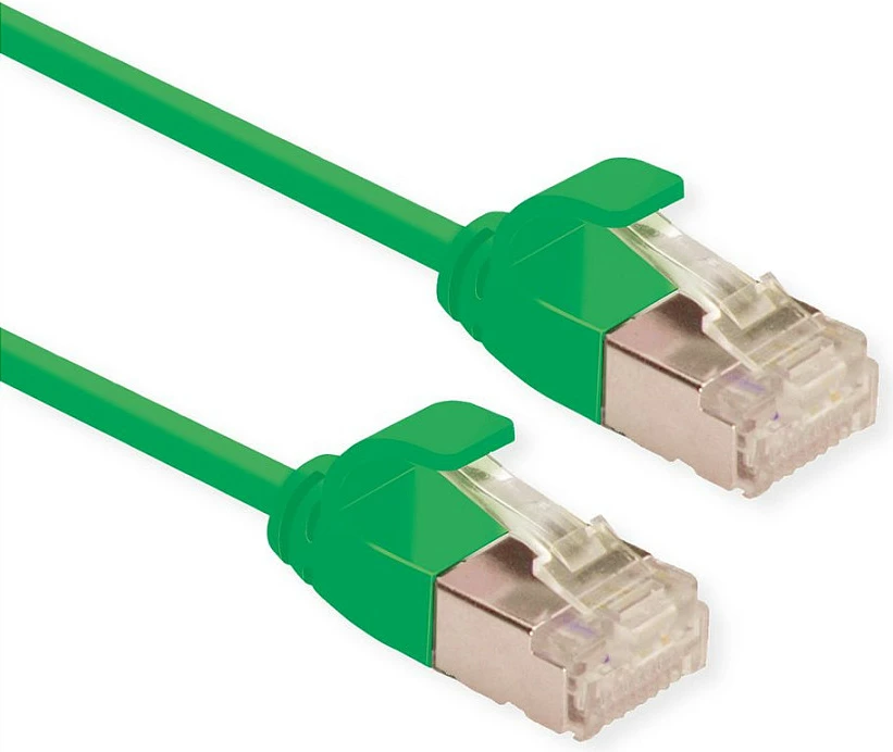 Kabllo rrjeti ROLINE Green 21.44.3336, Cat6a, 3m, RJ45-RJ45, U/FTP (STP), e gjelbër