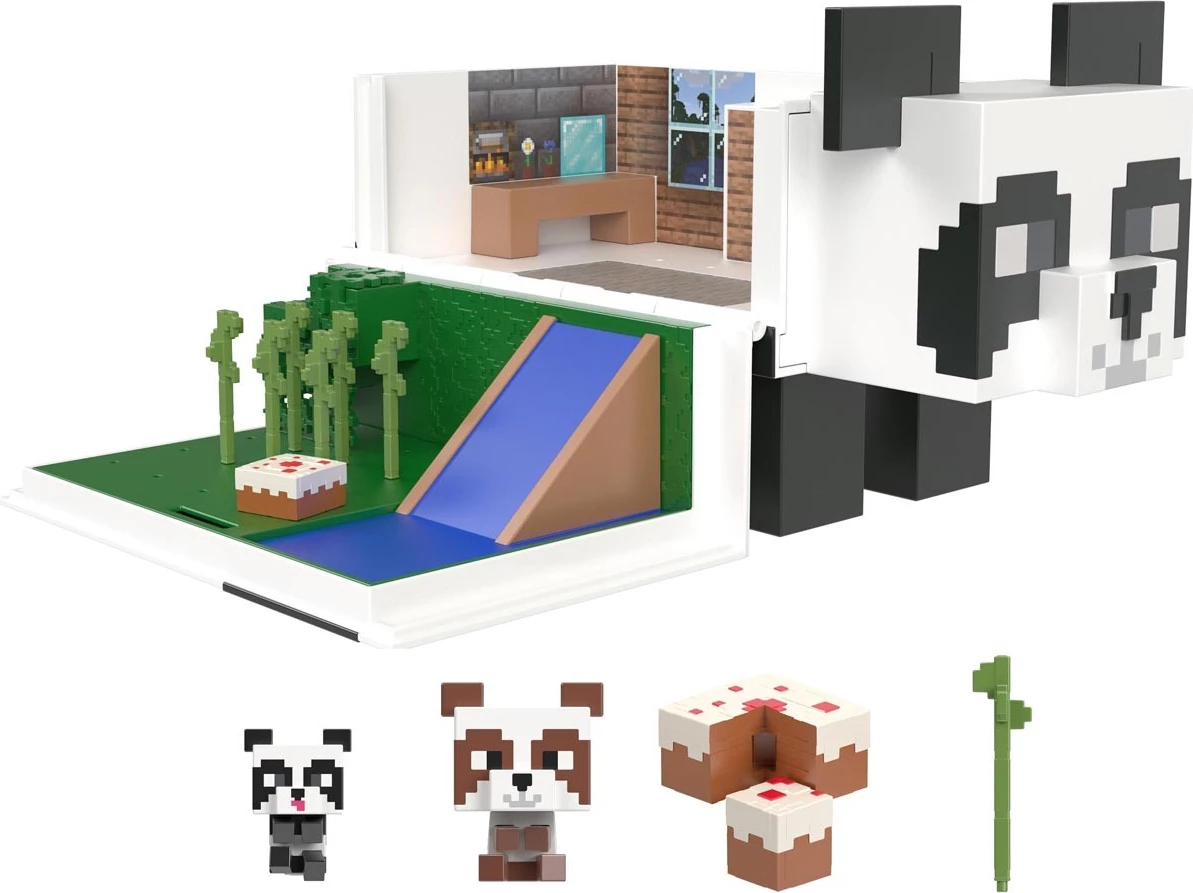 Minecraft Mob Head Minis - Panda Playhouse Playset