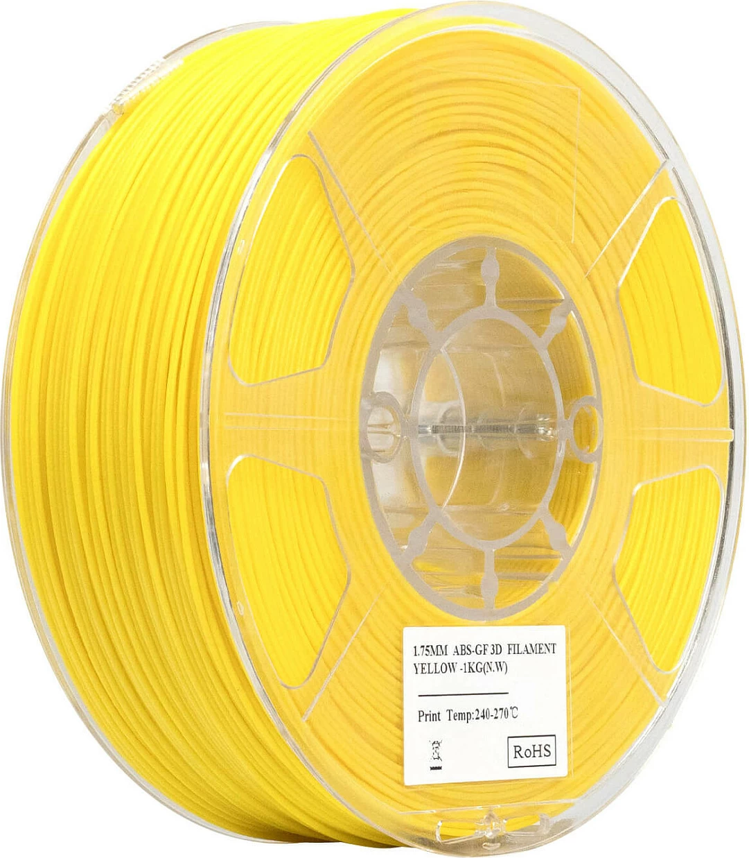 Filament 3D eSun ABS-GF, 1.75mm, 1kg, i verdhë