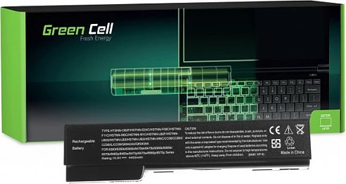 Bateri laptopi Green Cell për HP EliteBook 8460p / ProBook 6360b 6460b, 11.1V 4400mAh, e zezë