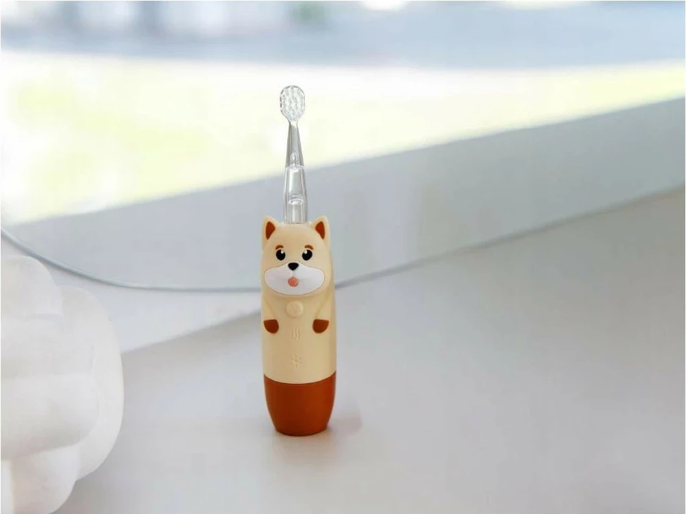 Furçë dhëmbësh sonike InnoGio GIOdog 2+, 20.000 lëvizje, IPX7, me bateri AAA, kafe