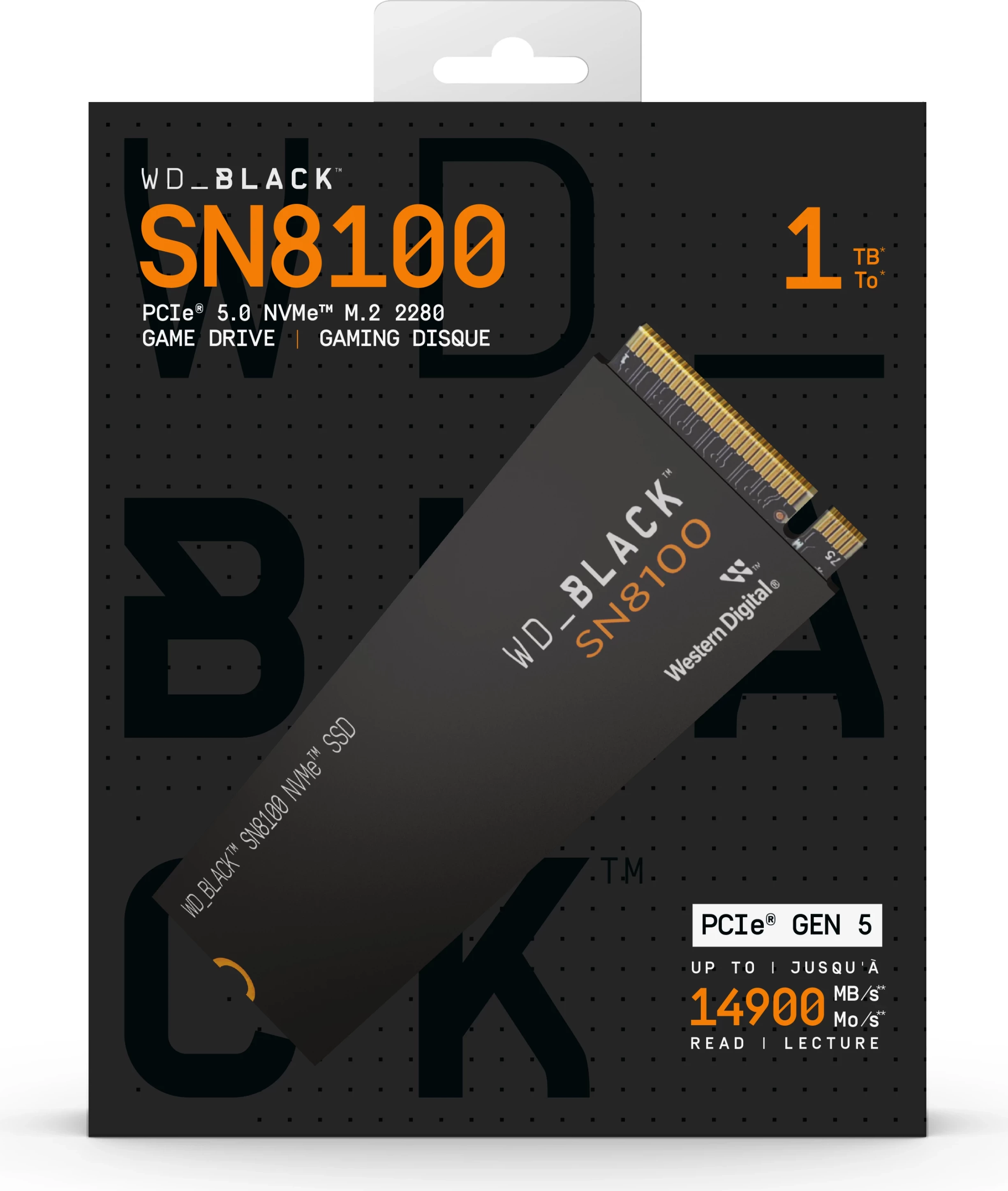 SSD M.2 Western Digital WD Black SN8100 1TB NVMe PCIe 5.0