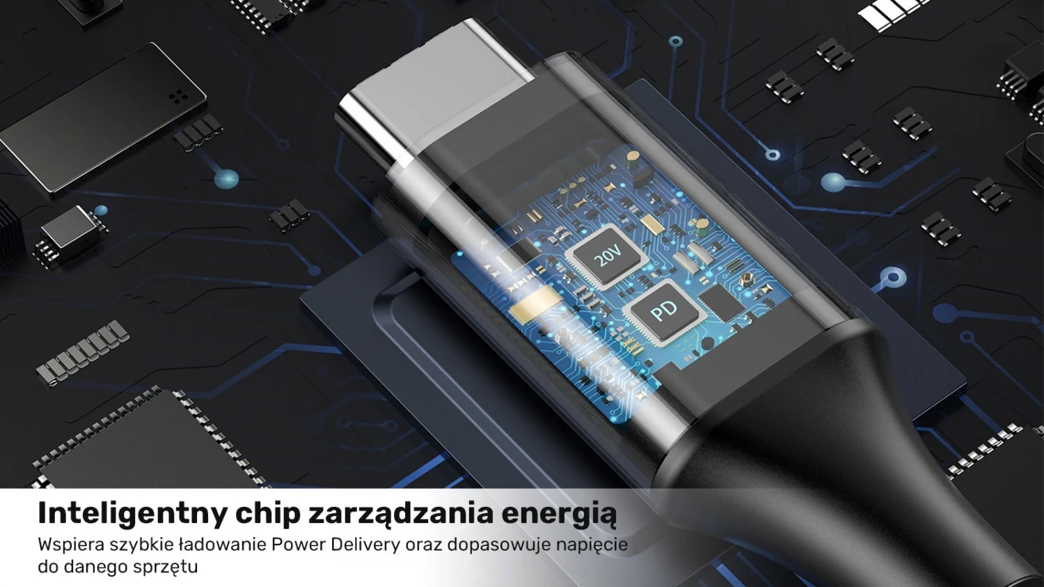 Kablli i Energjisë për Lenovo Unitek, 65W USB-C - DC4,0mm, ngjyrë e zezë
