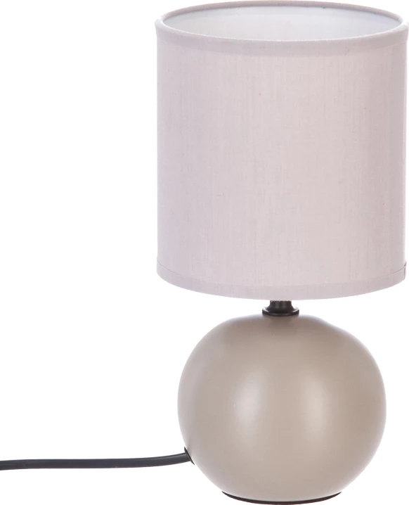 Llambë tavoline PWL-1210 E14 qeramike ngjyrë gri-kafe D13x25cm