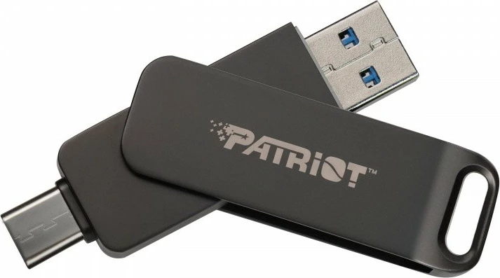Pendrive Patriot Rage R550, 64GB, USB Type-C/USB A, E zezë