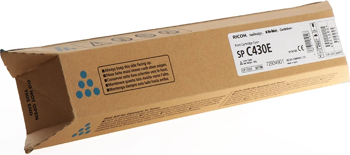 Toner Ricoh SP C430E 821280 rendiment 24000 faqe cyan