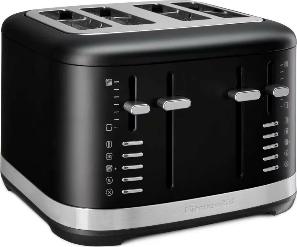 Toster KitchenAid 5KMT4109E, 4 vende, inox, mat zi