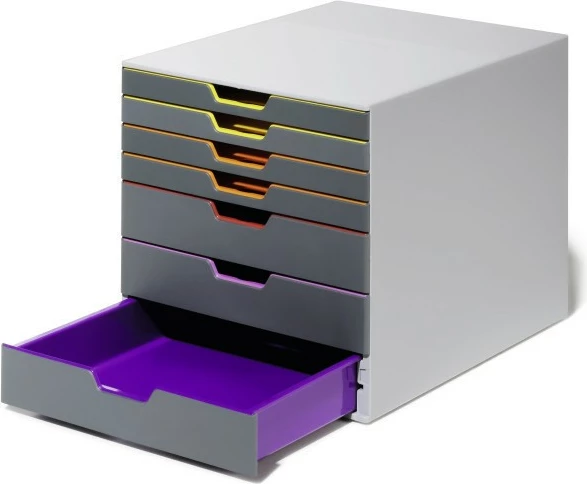 Organizues me sirtarë Durable Varicolor 7, A4, gri, shumëngjyrësh