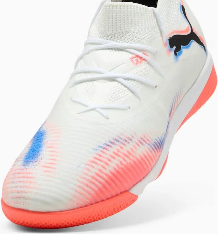 Atlete futbolli për meshkuj Puma, të bardha-portokalli