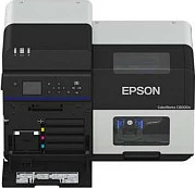 Printer etiketash Epson ColorWorks C8000e, inkjet me ngjyra, 600 x 1200 DPI, 300 mm/s, Ethernet/USB, zi/gri