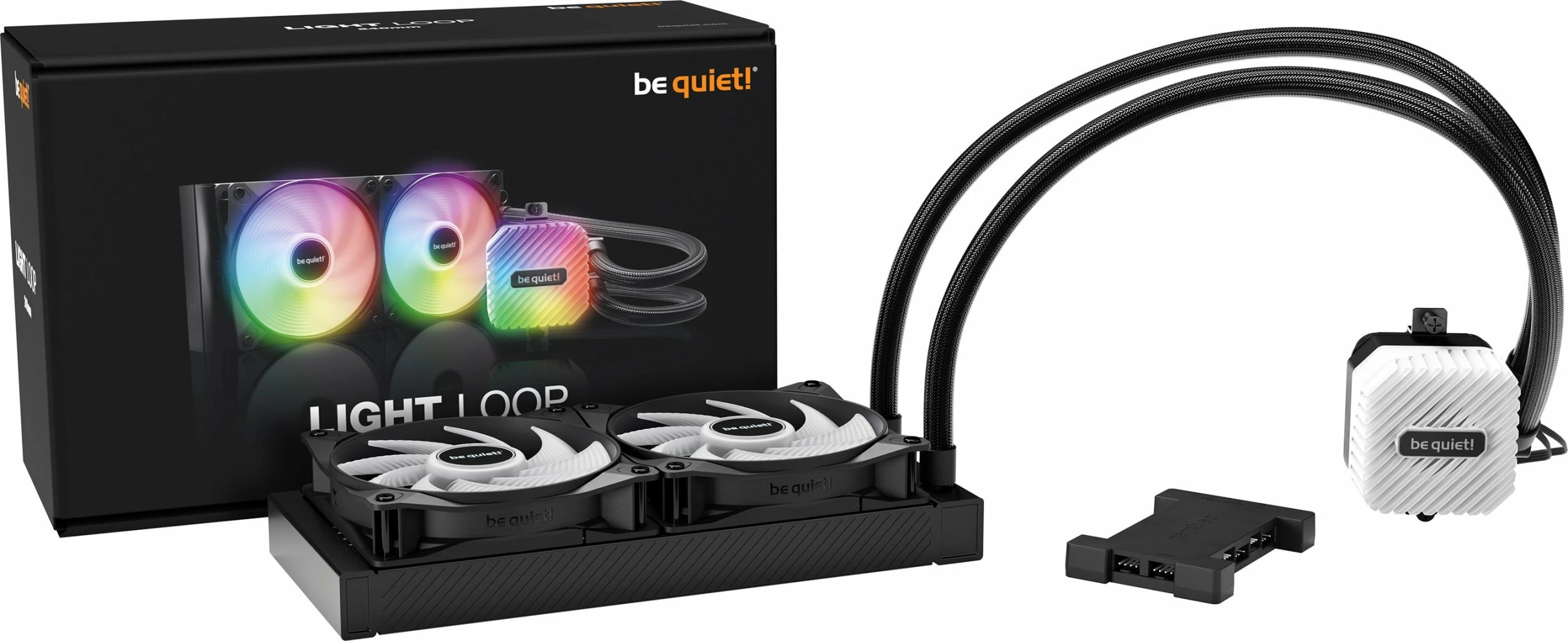 Sistem ftohje me ujë AIO be quiet! Light Loop BW020 240mm ARGB, 2x120mm PWM, e zezë