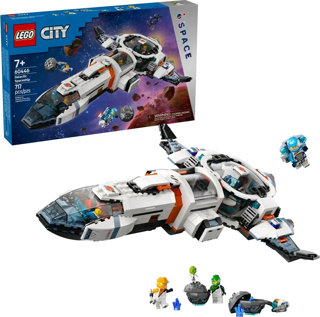 Set LEGO CITY Modular Galactic Spaceship 60446 me 4 minifigura