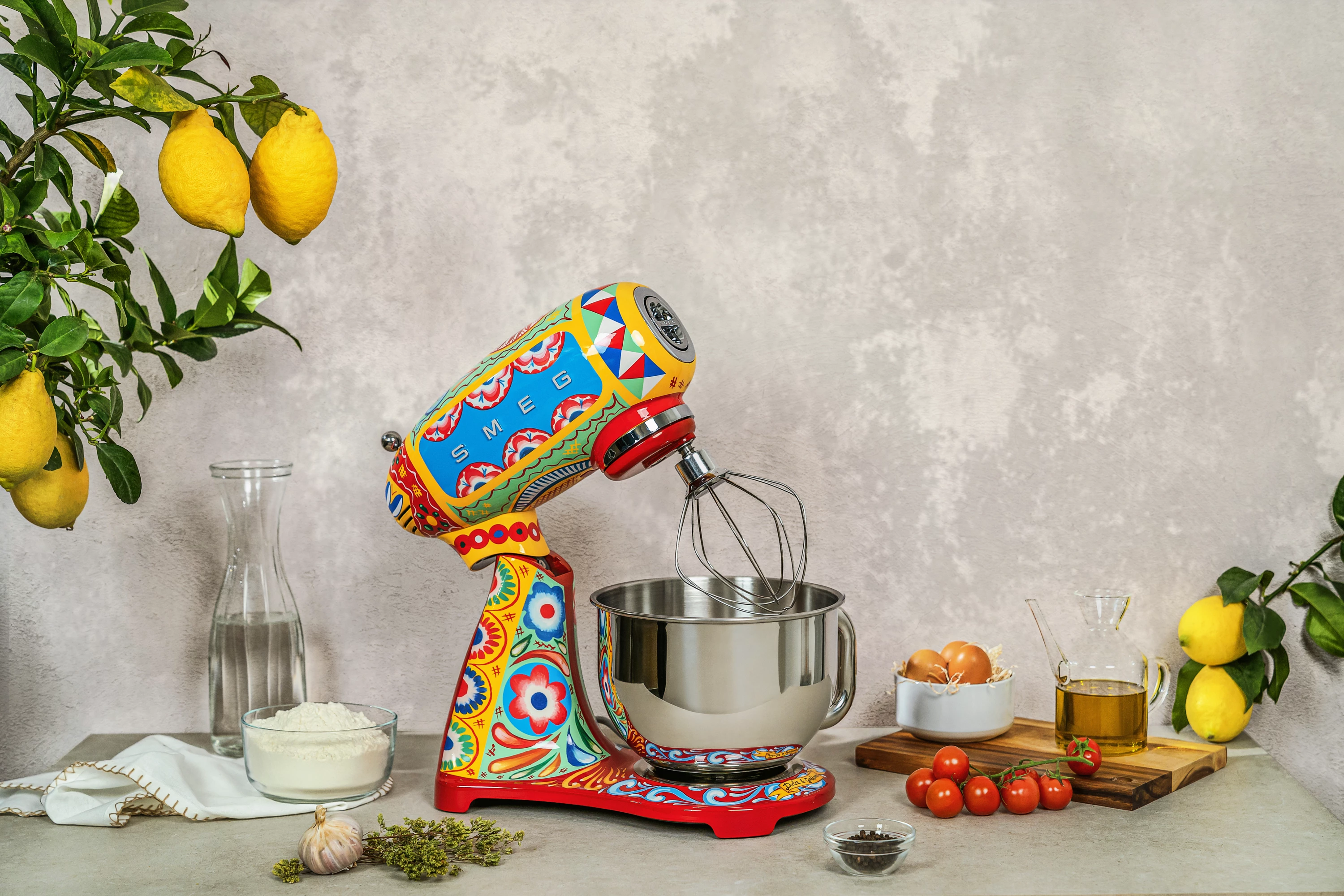 Robot kuzhine Smeg SMF03DGEU Dolce&Gabbana Sicily is my love, shumëngjyrësh