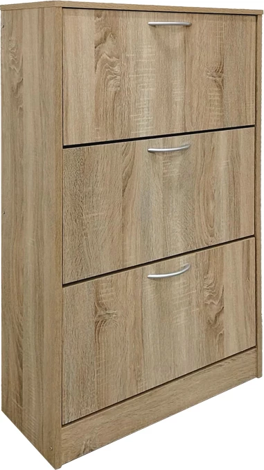 Raft këpucësh Savaz, ngjyrë sonoma, 60x24x114cm