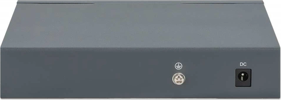 Switch Intellinet 561808, 5p Gigabit PoE Passthrough, i ushqyer nga PoE ose AC, 95W
