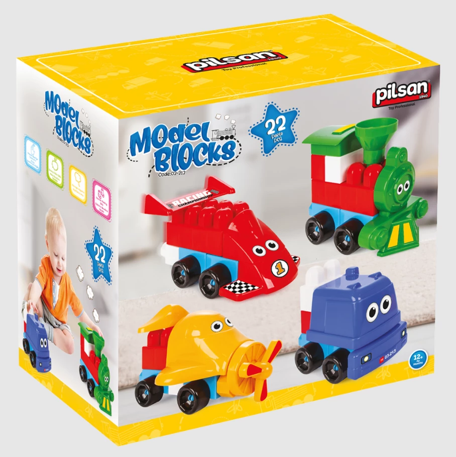 Set lodër për fëmijë Pilsan Model Blocks (22 pjesë)