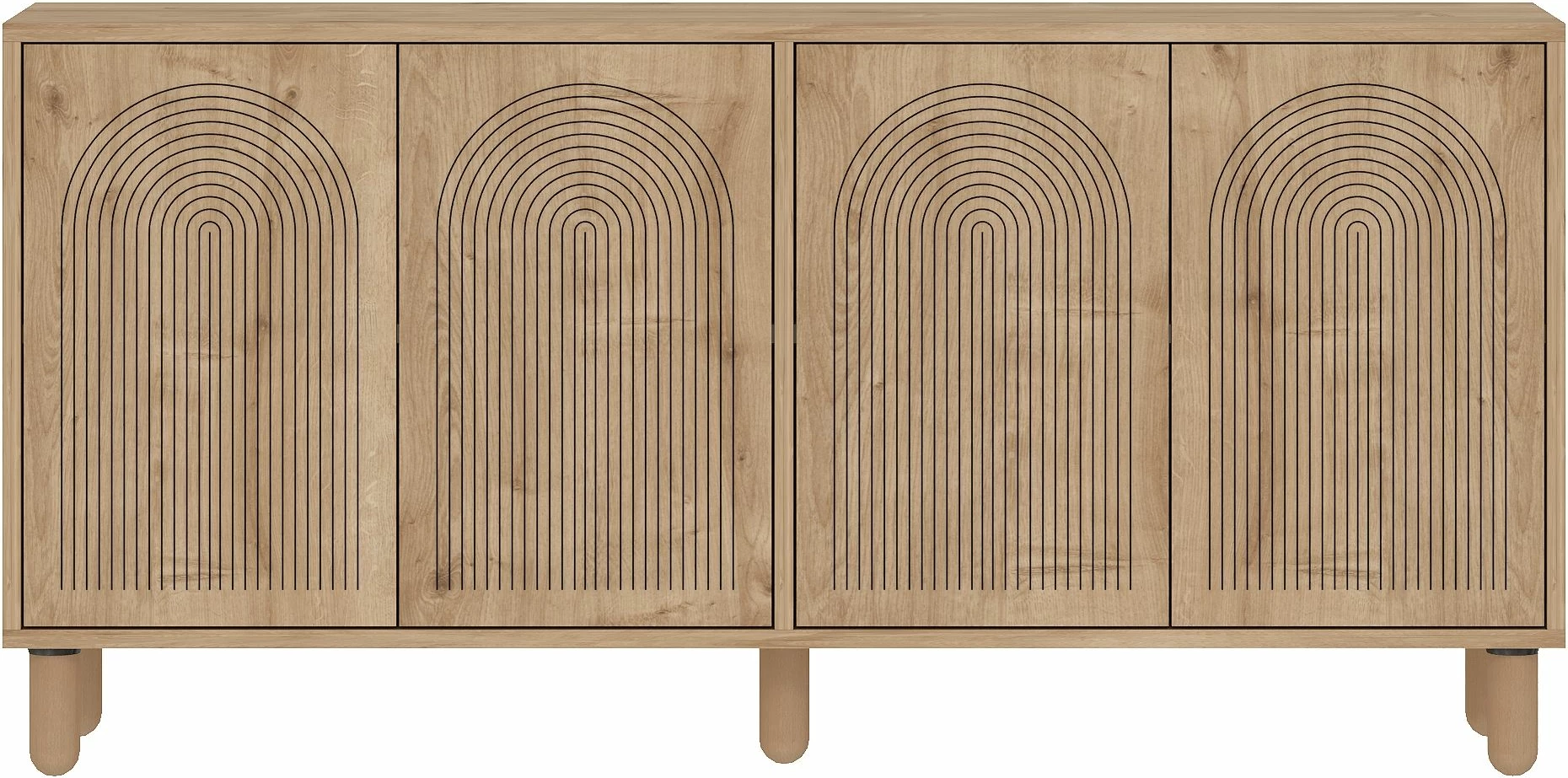 Konsol Skye Decor, ngjyrë Sapphire Oak, Doresta
