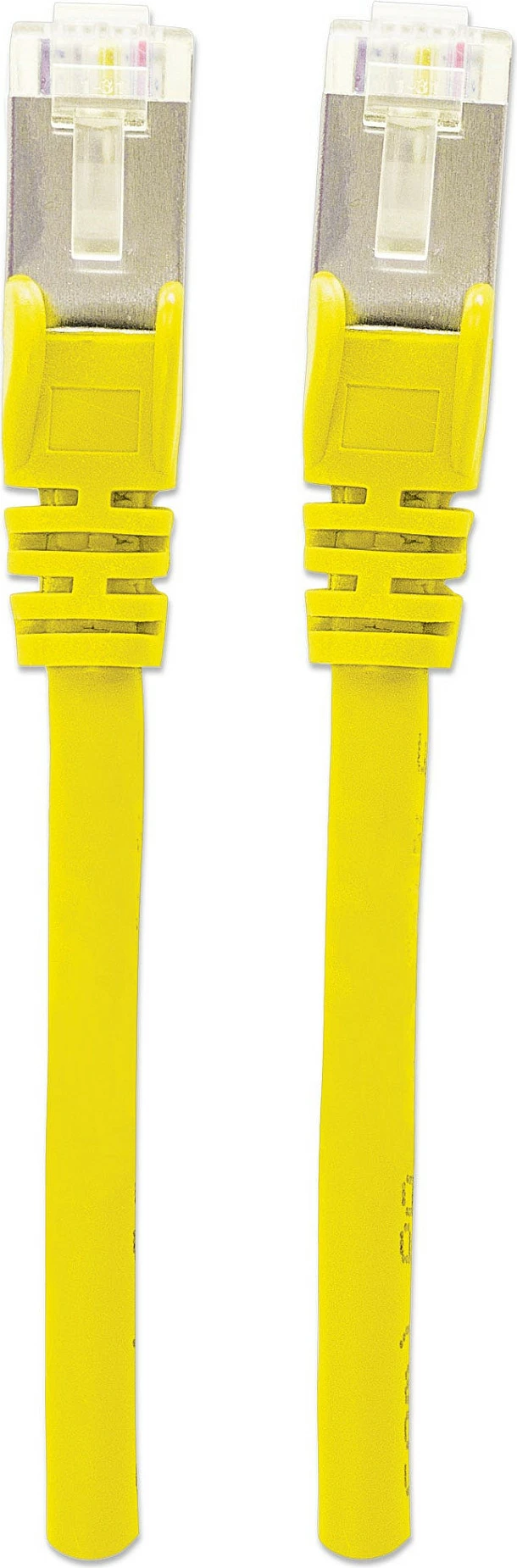 Kabllo rrjeti Intellinet Cat6a 0.5m S/FTP RJ45, 10Gbps, e verdhë