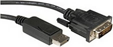 Kabllo DisplayPort ROLINE DP në DVI-D, 2 m, e zezë