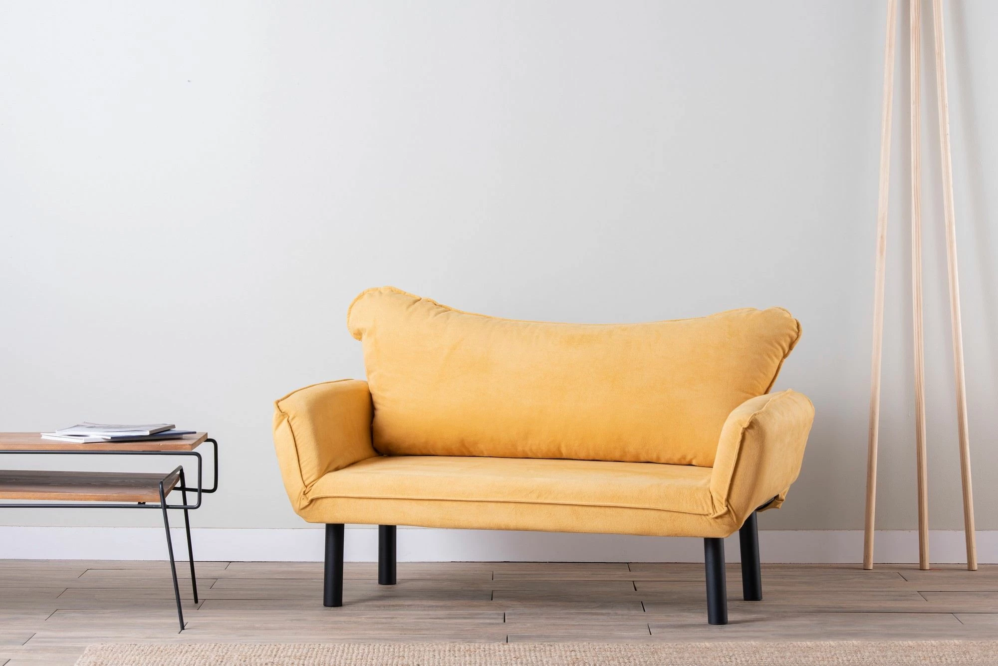 Divan-krevat 2 vendësh Atelier del Sofa, ngjyrë mustard