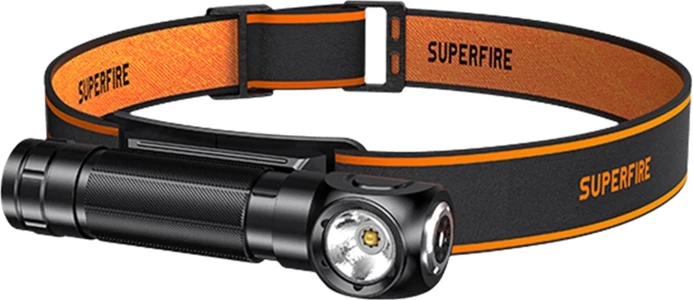 Dritë koke Superfire TH04-S, 1000 lumens, USB-C, e zezë