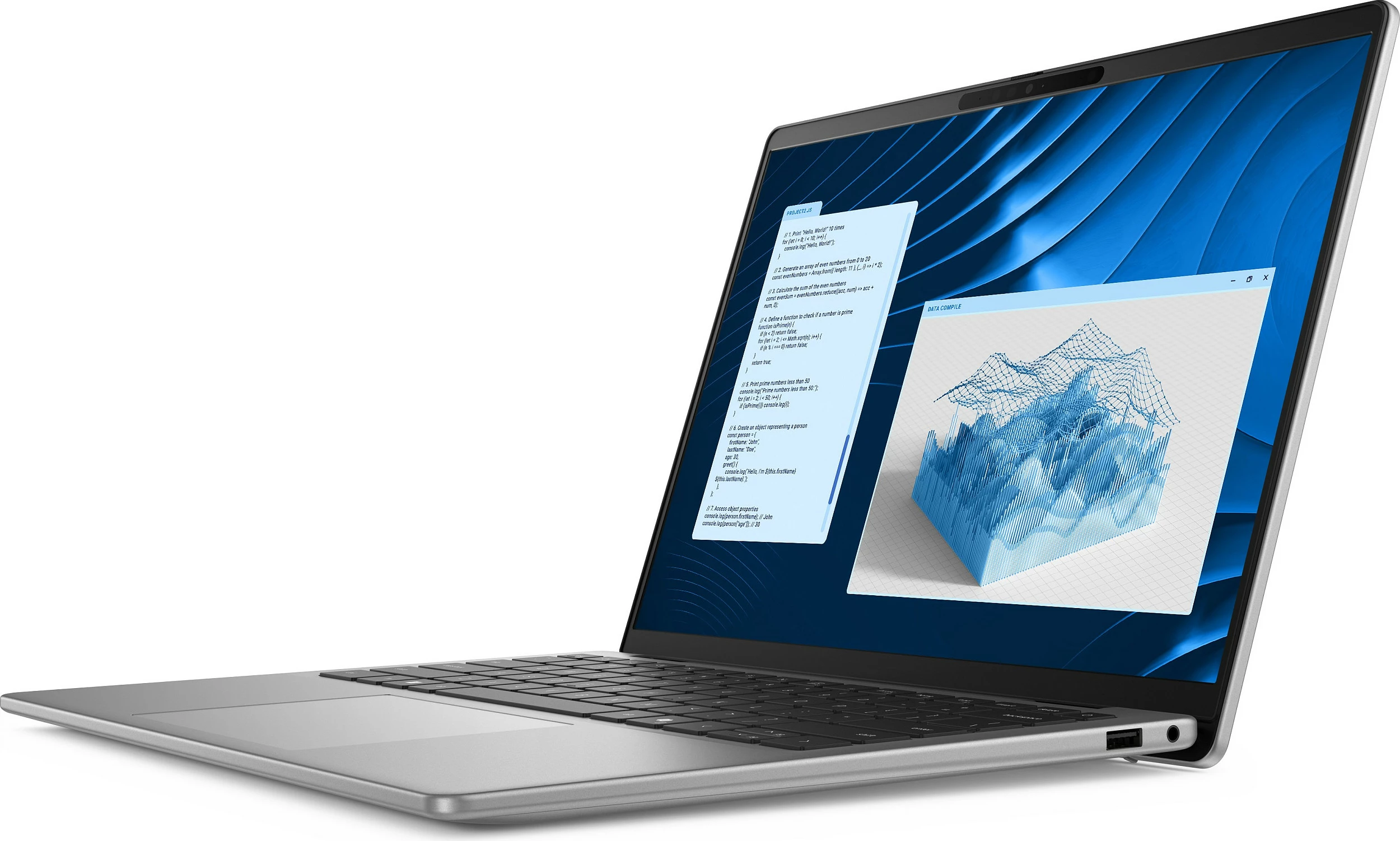 Laptop Dell Latitude 5455, Snapdragon X1-26-100, 16GB RAM Memorje, 512GB SSD, Windows 11 Pro, i argjendtë