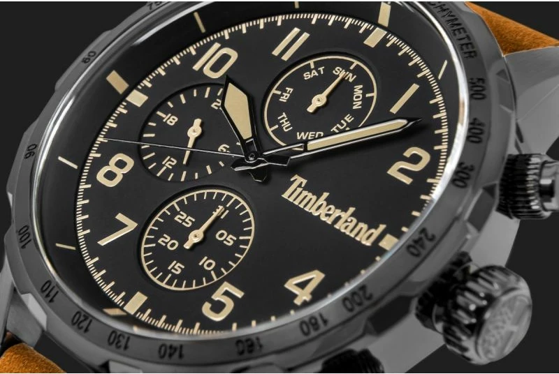 Orë dore për meshkuj Timberland Campton TDWGF0055403, e zezë, set me çantë