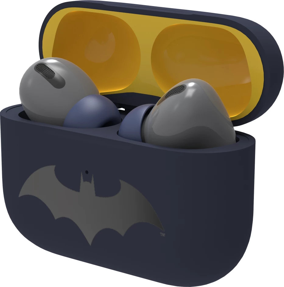 Kufje Moye Batman True Wireless, Bluetooth 5.4, USB-C, blu e errët, me kuti karikimi
