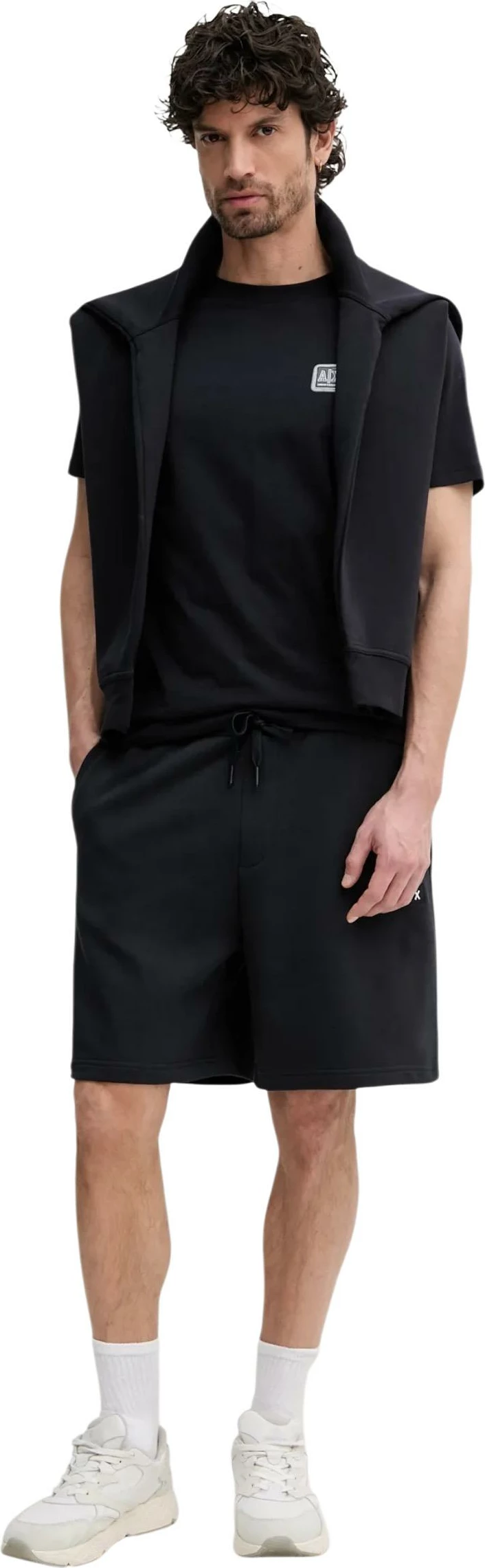 Duks për meshkuj Armani Exchange XM000370 AF10818, i zi [Madhësia: XL]