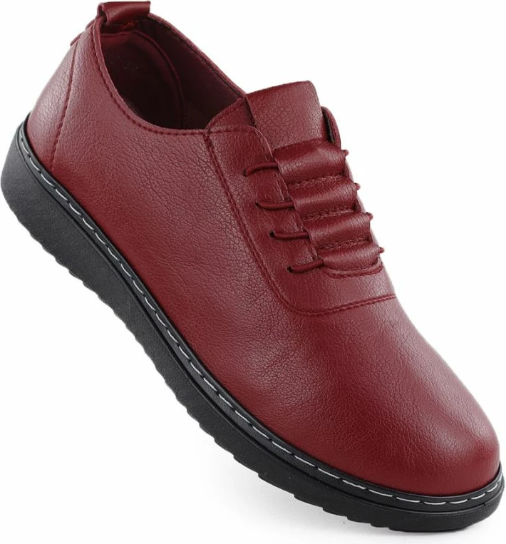 Këpucë për femra Unisoft, burgundy