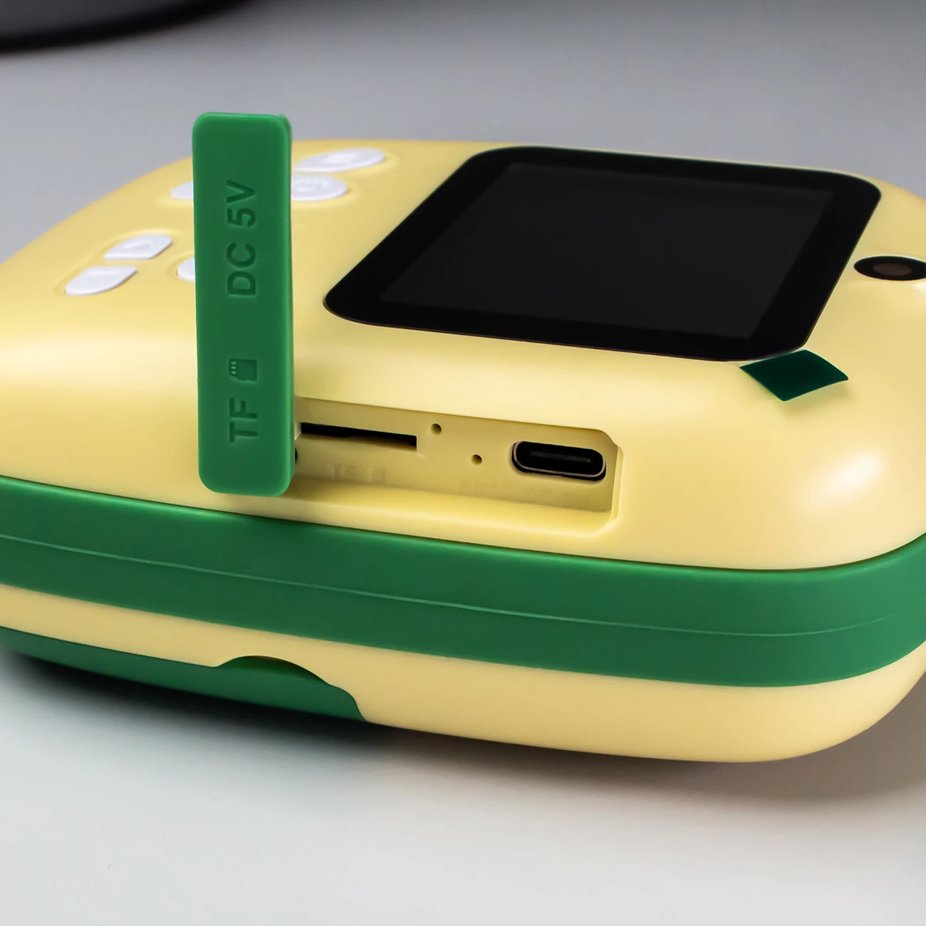 Printer termik mini për fëmijë Hurtel HURC10Z me kamerë dhe video, 1800mAh, i gjelbër