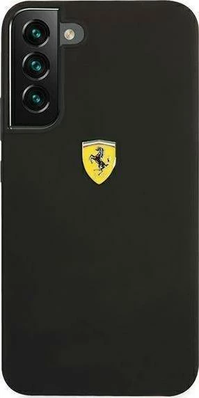 Mbështjellës Ferrari FESSIHCS22MBK On Track Silicone për Galaxy S22+ S906, silikon, i zi