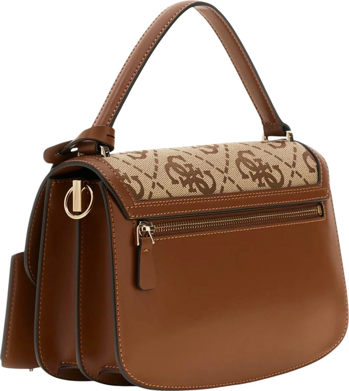 Çantë krahu Guess Audrey Logo SML GFRN HWJG97 55210 për femra, latte