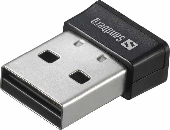 Kartelë rrjeti USB WiFi SANDBERG 133-91 Micro 650 Mbit/s Dual-Band USB 2.0, e zezë/argjendtë, 1 copë