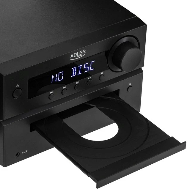 Mini tower HI-FI Adler AD 1917 me Bluetooth, CD, USB, FM Radio, e zezë