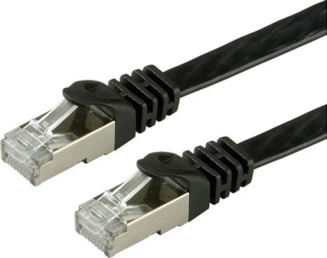 Kabllo rrjeti VALUE Cat6 FTP e rrafshët 5m, RJ-45, e zezë